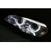 BMW X5 E70 08- Chrome Projector Head Lamp w Crystal Bar